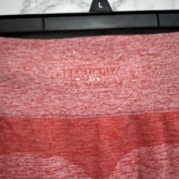 Victoria's Secret PerFormance Full Length Seamless Cinnibar Marl Leggings Size L - Picture 4 of 6